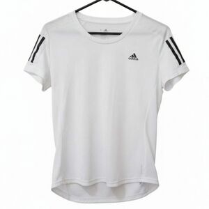 Adidas Women's White Short Sleeve Tee Size Medium Aeroready